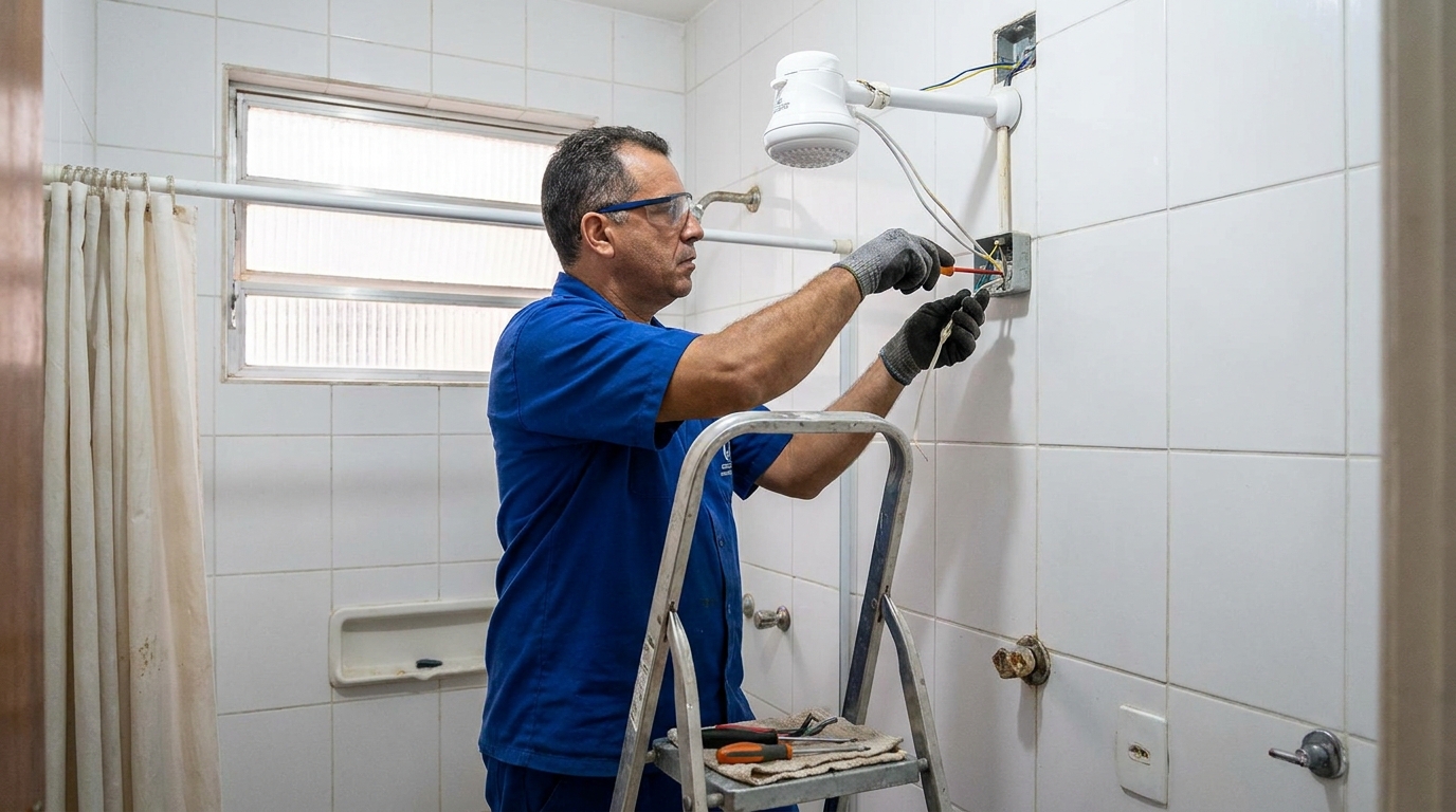 Instalacao de chuveiro eletrico em Montes Claros‑MG
