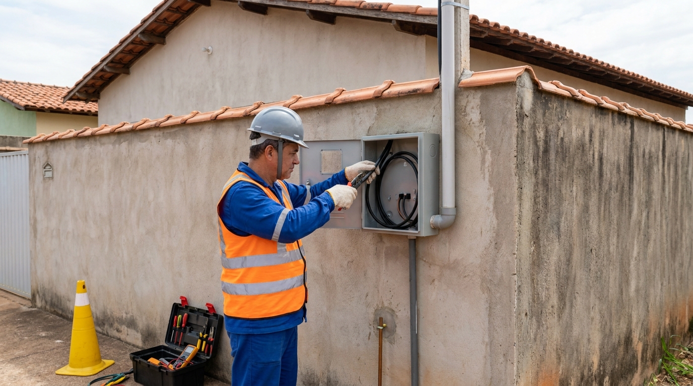 Instalacao de padrao de energia profissional em Montes Claros‑MG