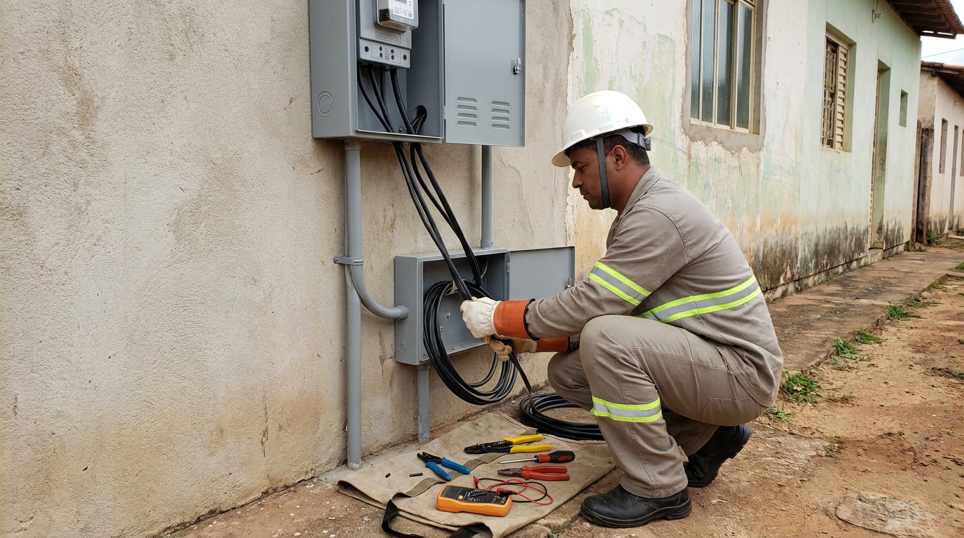 Troca de padrao de energia em Montes Claros‑MG